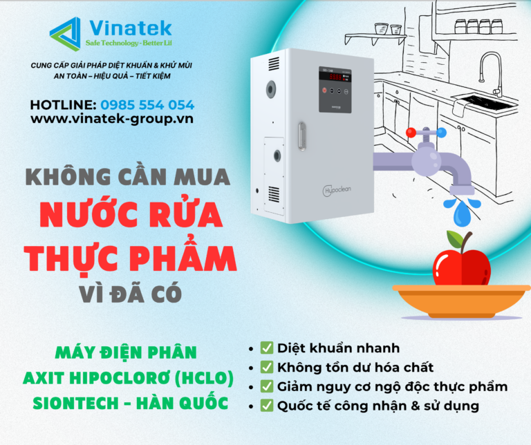 Giải pháp khử trùng thực phẩm cho nhà hàng